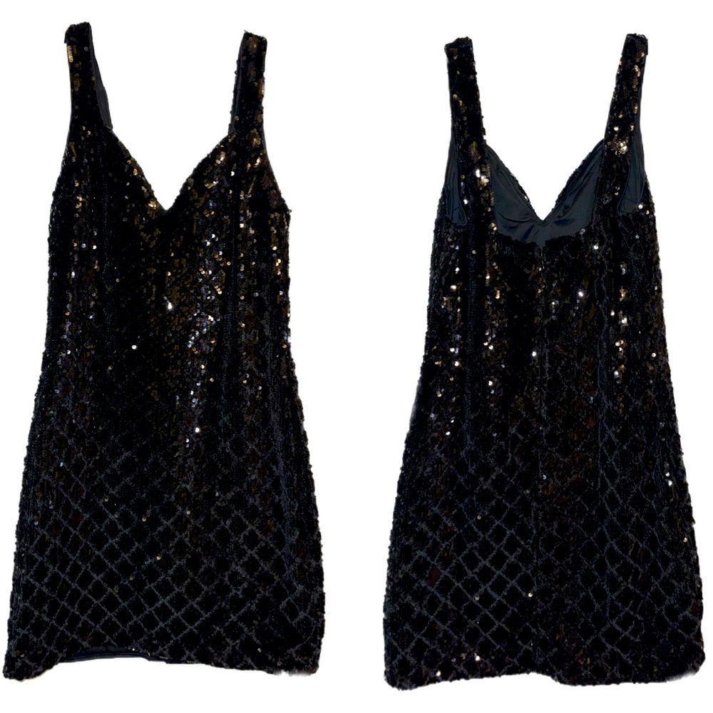 Express™️ Sequin Black Dress